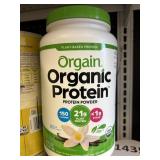 Orgain organic protein powder vanilla 43.8oz