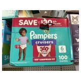 Pampers 100 diapers size 6