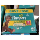 Pampers 180 diapers size 3