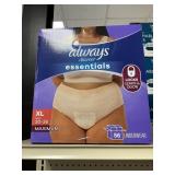 Always ladies underwear XL 56 ct