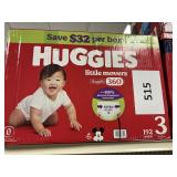 Huggies 192 diapers size 3