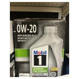 Mobil 1 0W-20 synthetic oil 6-1qt