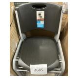 Lifetime 4ct Black stack chairs