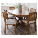 Details Ivy dining set table 6 chairs