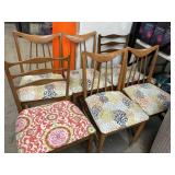 Set of 6 MCM dinig chairs