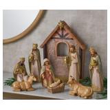10pc nativity set caucasian