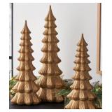 Set of 3 decorative resin trees