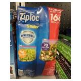 Ziploc slider storage variety pack bags 166 ct