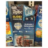 Ziploc slider freezer 132 bavriety bags