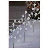 Set of 3 globe pathway LED lights