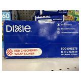 Dixie red checkered wrap 500 ct