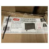 Keter outdoor buffet storage cabinet brown