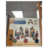 Wooden building blocks 100 ct