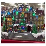 Prelit Hanukkah gingerbread house