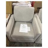Modern classic fabric -leather swivel chair