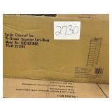 Seville 10- drawer organizer cart black