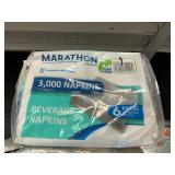 Marathon beverage napkins 3000ct