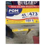 Pom toilet paper 45 rolls