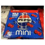 Pepsi mini wild cherry 10 cans