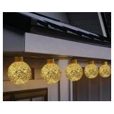 8-Function LED ornament lights 5ct warm white