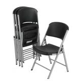 Lifetime black 4 ct folding chairs