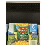 Del Monte whole kernel corn 8 cans