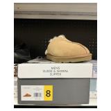Mens suede & sherpa slipper  size 8