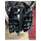 Edited faux fur jacket L