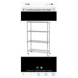 Seville 4-tier steel wire shelving