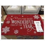 X-mas door mat