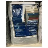 Microflannel twin sheet set