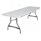 2-8ft Lifetime folding table- white
