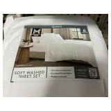 Soft washed sheet set 6pcs Queen