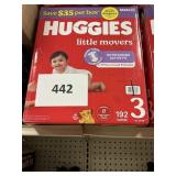 Huggies 192 diapers size 3