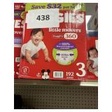 Huggies 192 diapers size 3