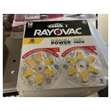 Rayovac size 10       10-12 pack