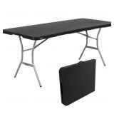 Lifetime 6 ft fold in half table -black
