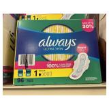 Always ultra thin 96 pads