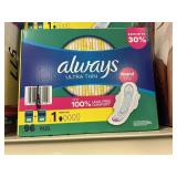 Always ultra thin 96 pads