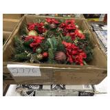 Pre-lit 32in decorated wreath