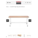 Seville adjustable workbench- white