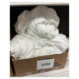 Misc box lot white sheets - USED ?