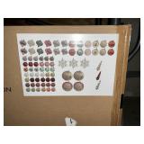 Shatterproof ornament coll 76ct green-met.