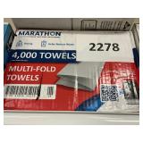 Marathon multi fold towels 4000ct