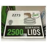 2500 Clear plastic lids