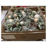 Pre-lit 32in decorated wreath