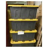 5 ct Yellow & black totes & lids