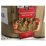 Wicker woven tree collar