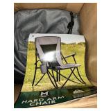 Gray  hard arm chair