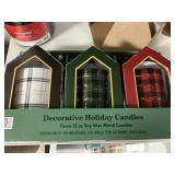 Decorative holiday candles 3-12 oz